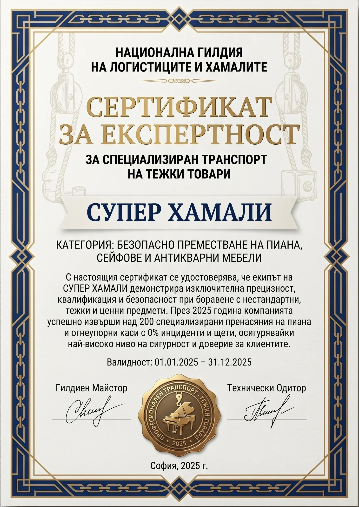 Сертификат за експертност